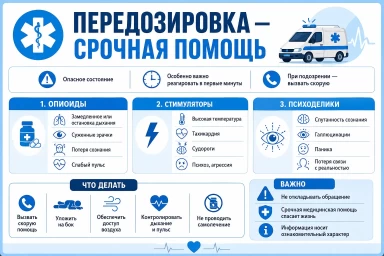 Помощь при передозировке в Первомайском