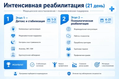 Реабилитация за 21 день в Первомайском